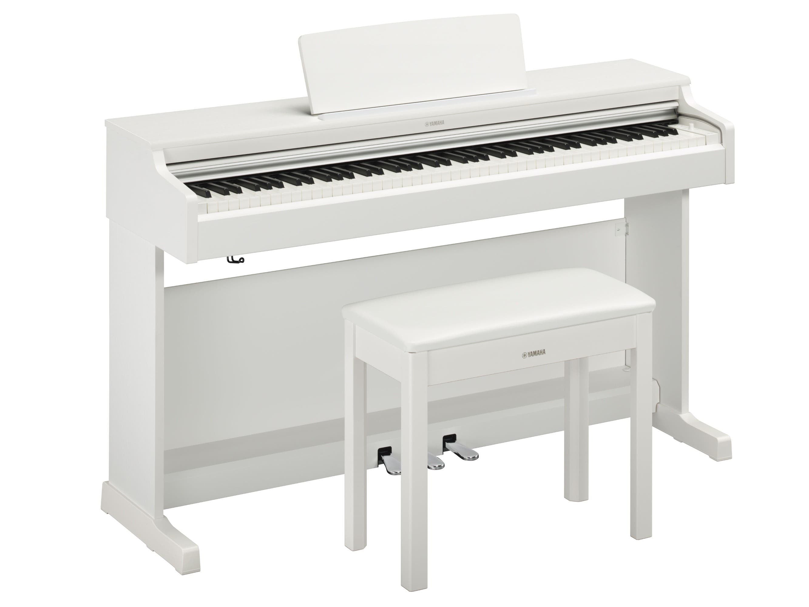 Yamaha Arius YDP165 Digital Piano w/Matching Bench - White