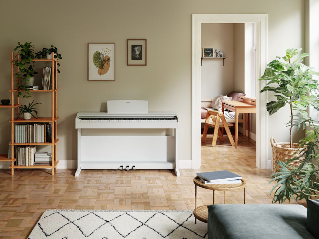 Yamaha Arius YDP145 Digital Piano w/matching bench - White