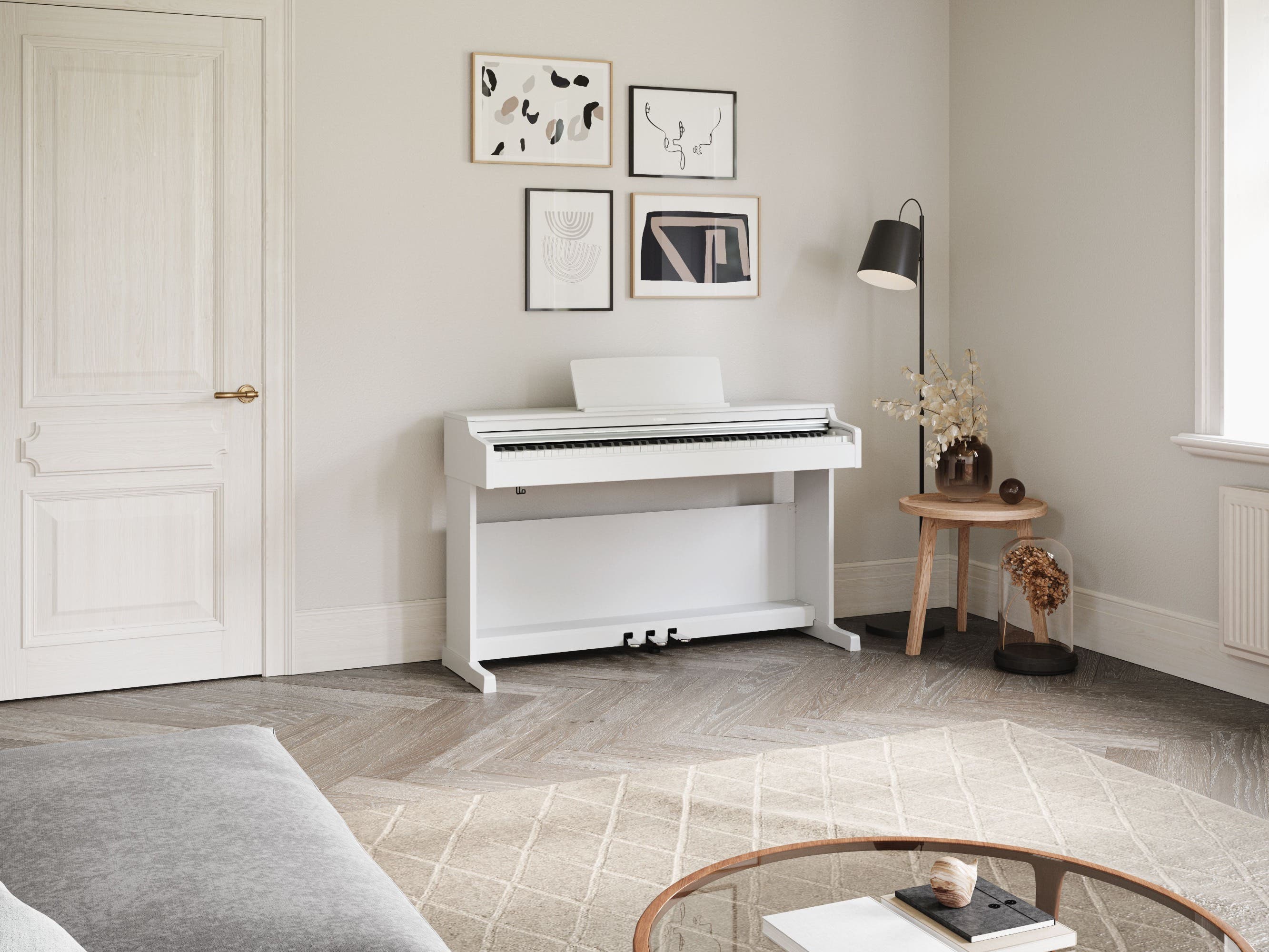Yamaha Arius YDP165 Digital Piano w/Matching Bench - White