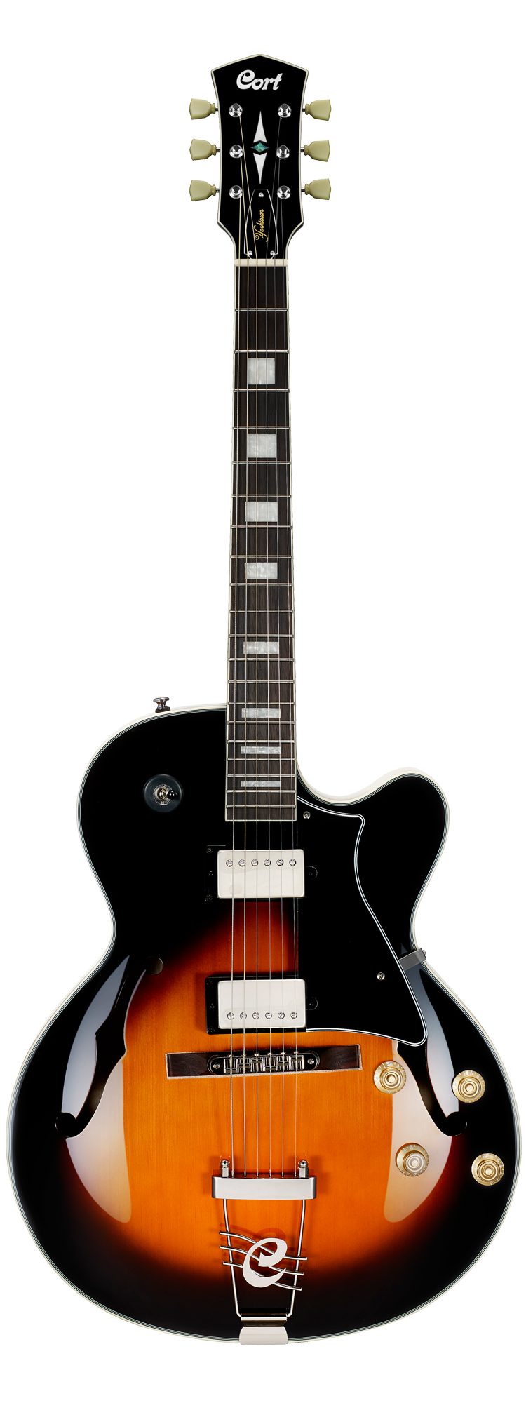 Cort Yorktown Semi Hollow Electric Guitar - Tobacco Burst