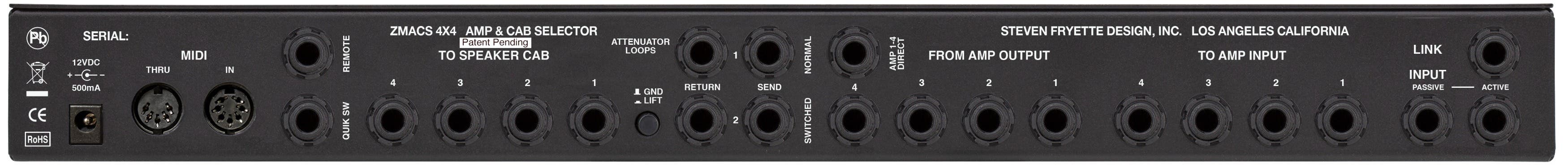 Fryette ZMACS Impedance Matching Amp + Cab Selector